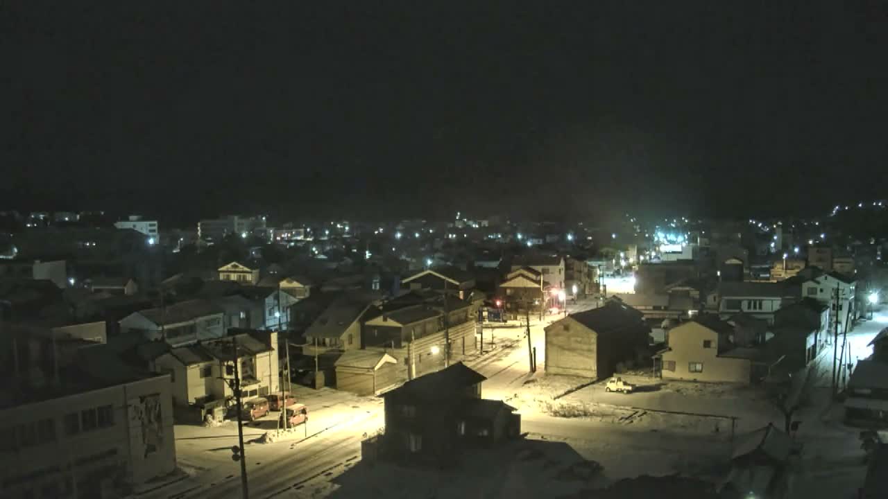 Ishikawa, Wajima City Skyline towards West ( 石川県輪島市のスカイライン ) Live Cam  - Kawaimachi, Wajima Shi, Ishikawa, Chūbu, Honshu, japan