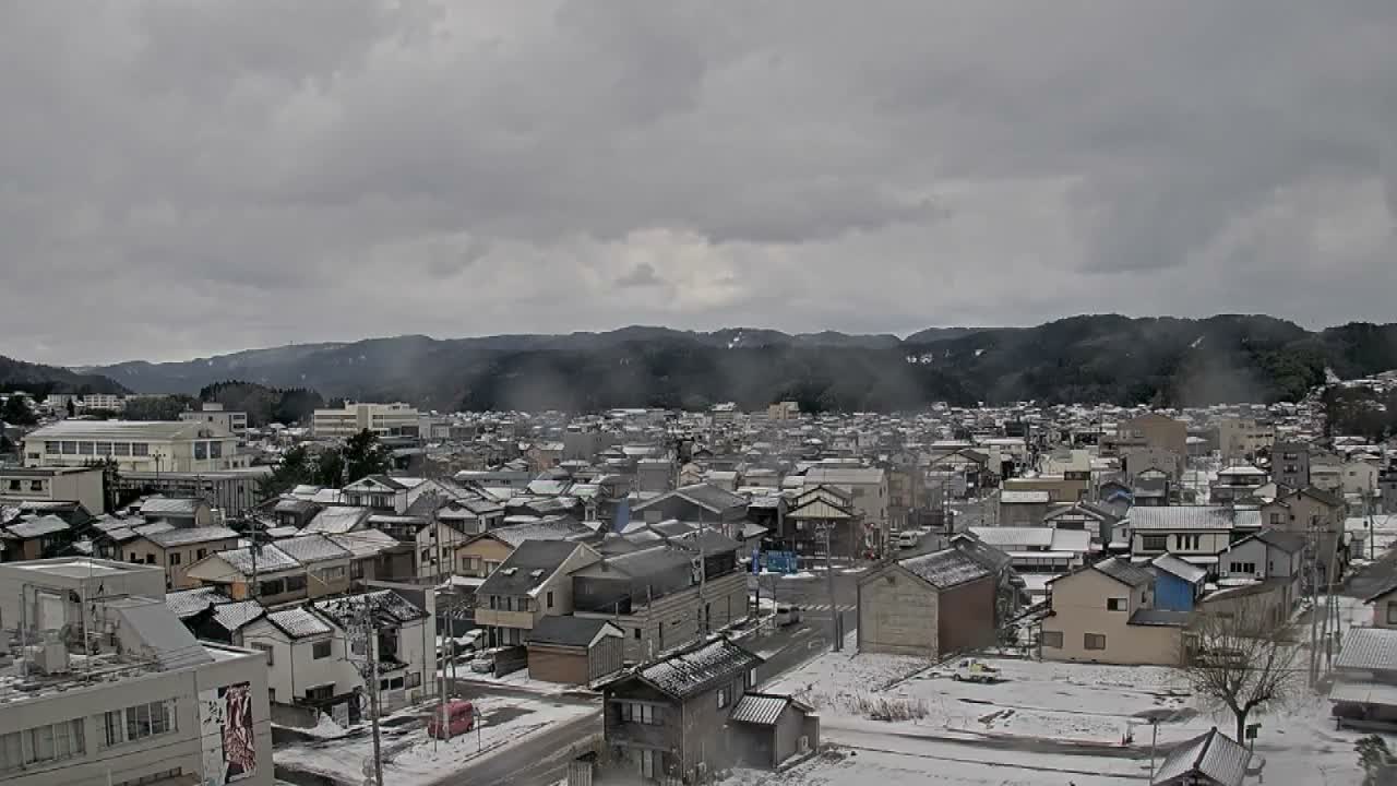 Ishikawa, Wajima City Skyline towards West ( 石川県輪島市のスカイライン ) Live Cam  - Kawaimachi, Wajima Shi, Ishikawa, Chūbu, Honshu, japan