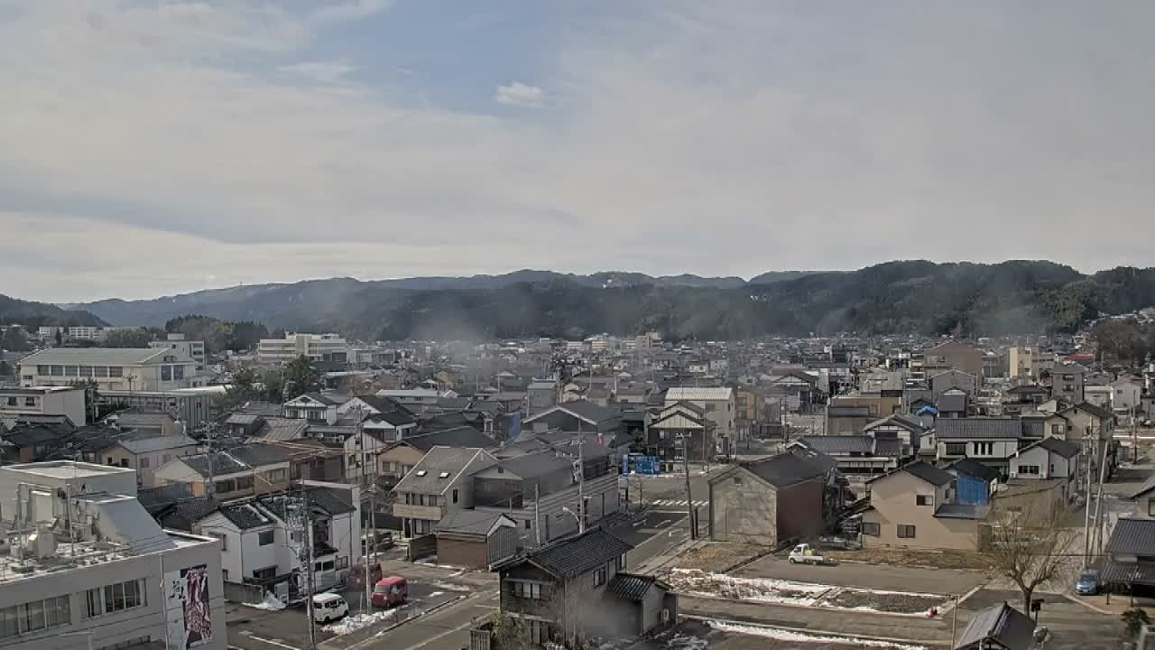Ishikawa, Wajima City Skyline towards West ( 石川県輪島市のスカイライン ) Live Cam  - Kawaimachi, Wajima Shi, Ishikawa, Chūbu, Honshu, japan