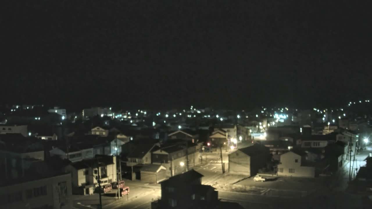 Ishikawa, Wajima City Skyline towards West ( 石川県輪島市のスカイライン ) Live Cam  - Kawaimachi, Wajima Shi, Ishikawa, Chūbu, Honshu, japan
