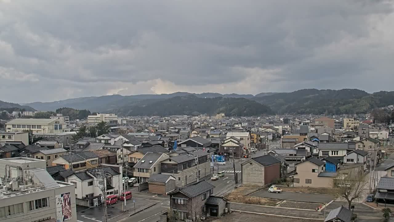 Ishikawa, Wajima City Skyline towards West ( 石川県輪島市のスカイライン ) Live Cam  - Kawaimachi, Wajima Shi, Ishikawa, Chūbu, Honshu, japan