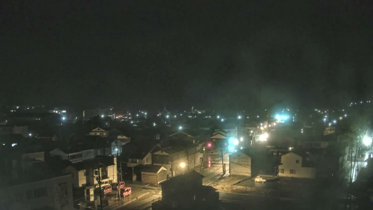 Ishikawa, Wajima City Skyline towards West ( 石川県輪島市のスカイライン ) Live Cam  - Kawaimachi, Wajima Shi, Ishikawa, Chūbu, Honshu, japan