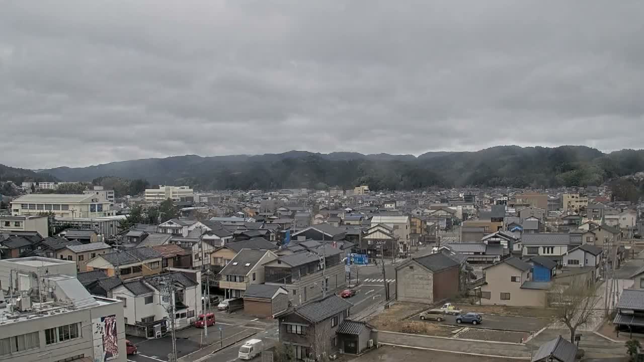 Ishikawa, Wajima City Skyline towards West ( 石川県輪島市のスカイライン ) Live Cam  - Kawaimachi, Wajima Shi, Ishikawa, Chūbu, Honshu, japan