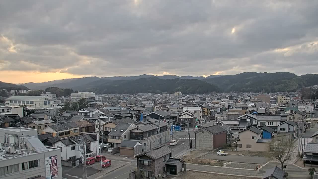 Ishikawa, Wajima City Skyline towards West ( 石川県輪島市のスカイライン ) Live Cam  - Kawaimachi, Wajima Shi, Ishikawa, Chūbu, Honshu, japan