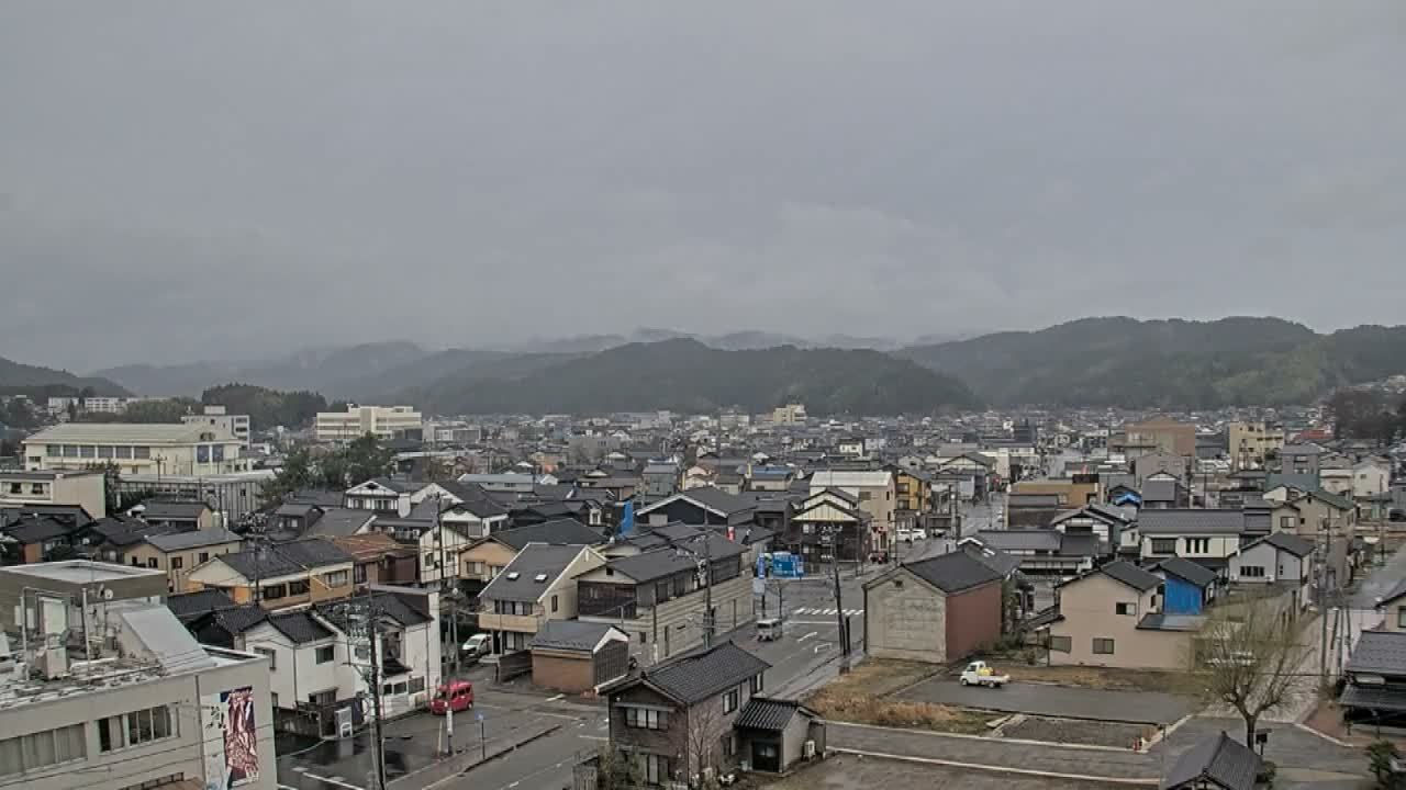 Ishikawa, Wajima City Skyline towards West ( 石川県輪島市のスカイライン ) Live Cam  - Kawaimachi, Wajima Shi, Ishikawa, Chūbu, Honshu, japan