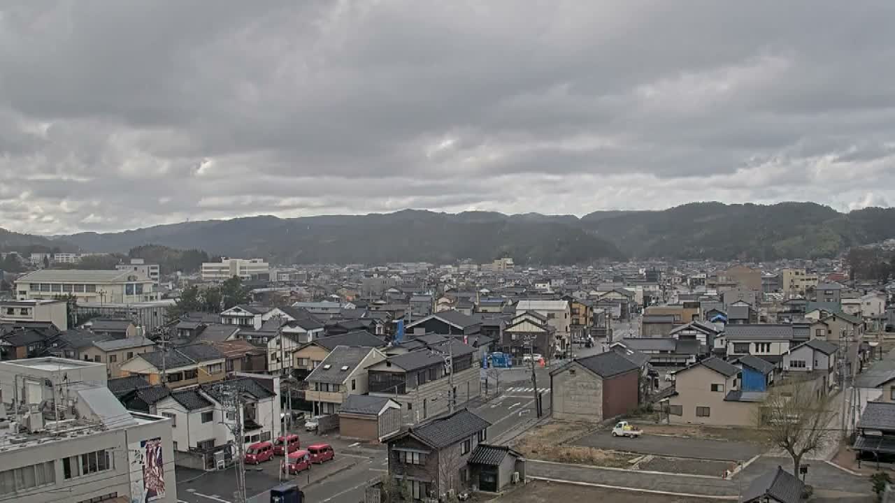 Ishikawa, Wajima City Skyline towards West ( 石川県輪島市のスカイライン ) Live Cam  - Kawaimachi, Wajima Shi, Ishikawa, Chūbu, Honshu, japan
