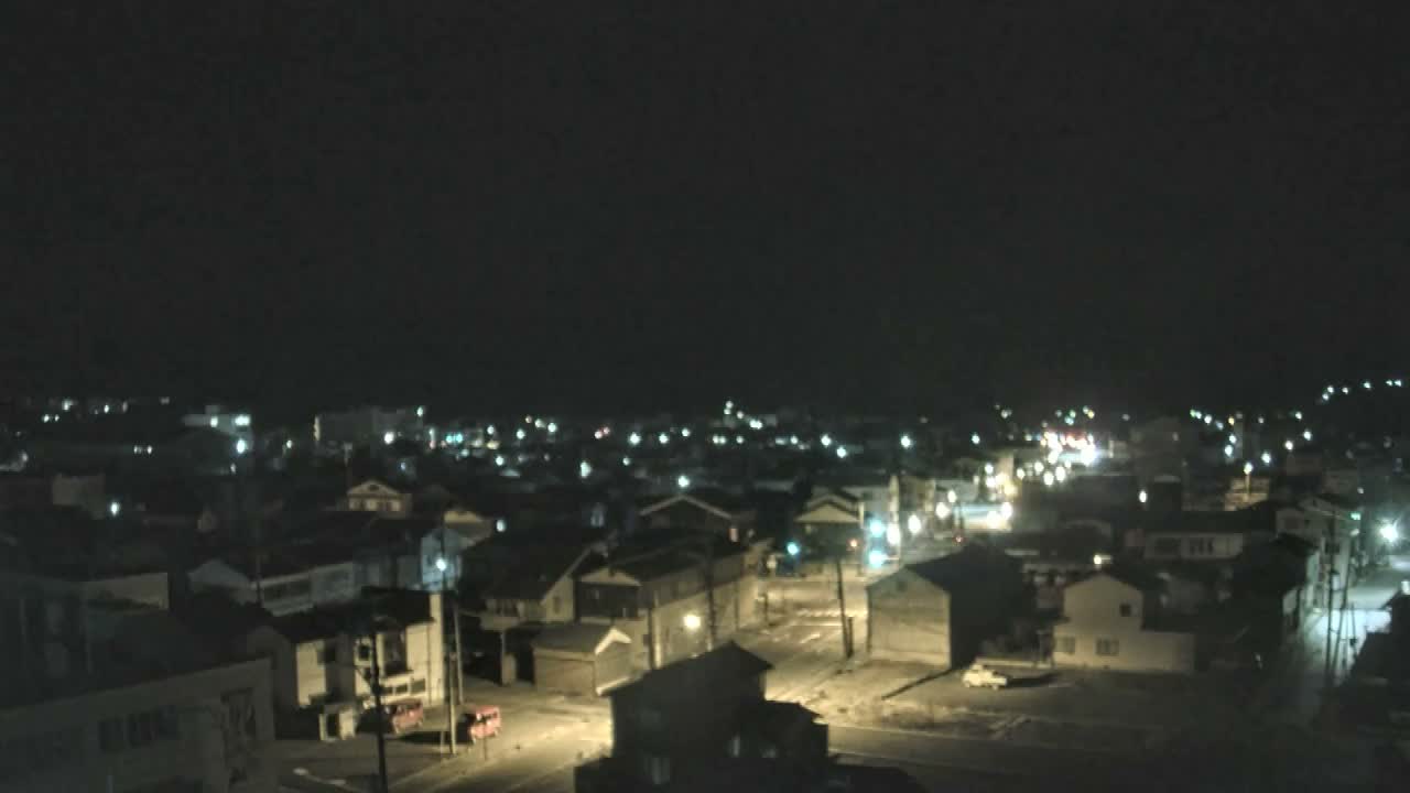 Ishikawa, Wajima City Skyline towards West ( 石川県輪島市のスカイライン ) Live Cam  - Kawaimachi, Wajima Shi, Ishikawa, Chūbu, Honshu, japan