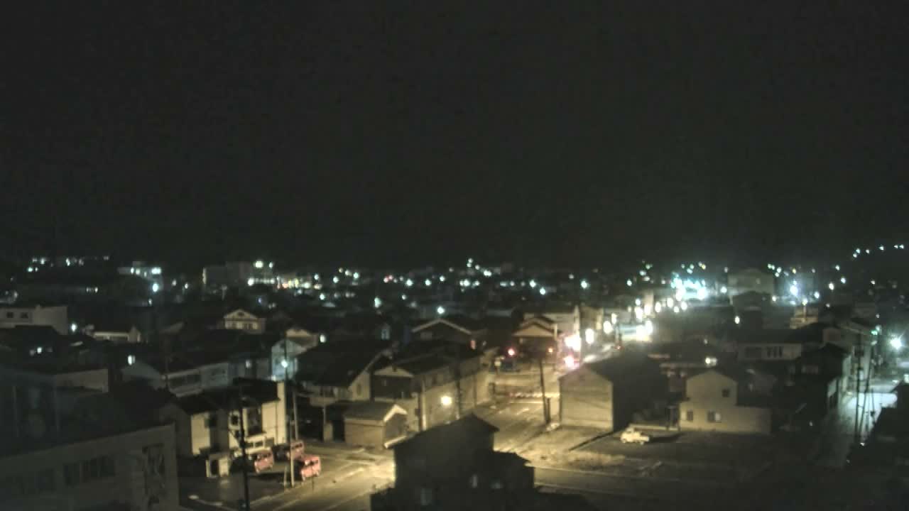 Ishikawa, Wajima City Skyline towards West ( 石川県輪島市のスカイライン ) Live Cam  - Kawaimachi, Wajima Shi, Ishikawa, Chūbu, Honshu, japan