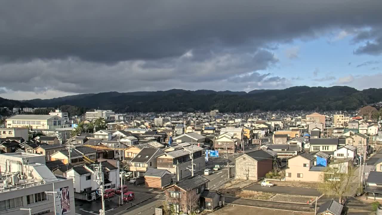 Ishikawa, Wajima City Skyline towards West ( 石川県輪島市のスカイライン ) Live Cam  - Kawaimachi, Wajima Shi, Ishikawa, Chūbu, Honshu, japan