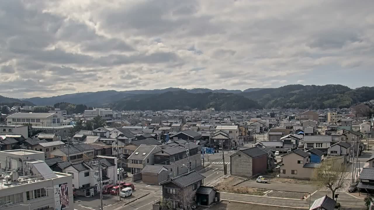 Ishikawa, Wajima City Skyline towards West ( 石川県輪島市のスカイライン ) Live Cam  - Kawaimachi, Wajima Shi, Ishikawa, Chūbu, Honshu, japan