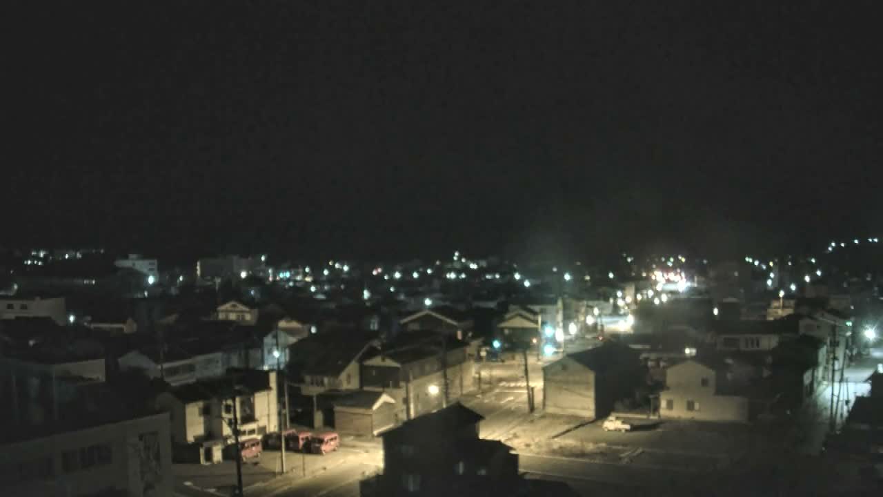 Ishikawa, Wajima City Skyline towards West ( 石川県輪島市のスカイライン ) Live Cam  - Kawaimachi, Wajima Shi, Ishikawa, Chūbu, Honshu, japan