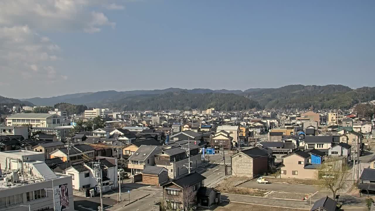 Ishikawa, Wajima City Skyline towards West ( 石川県輪島市のスカイライン ) Live Cam  - Kawaimachi, Wajima Shi, Ishikawa, Chūbu, Honshu, japan