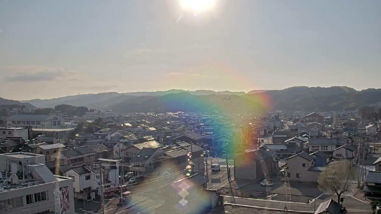 Ishikawa, Wajima City Skyline towards West ( 石川県輪島市のスカイライン ) Live Cam  - Kawaimachi, Wajima Shi, Ishikawa, Chūbu, Honshu, japan