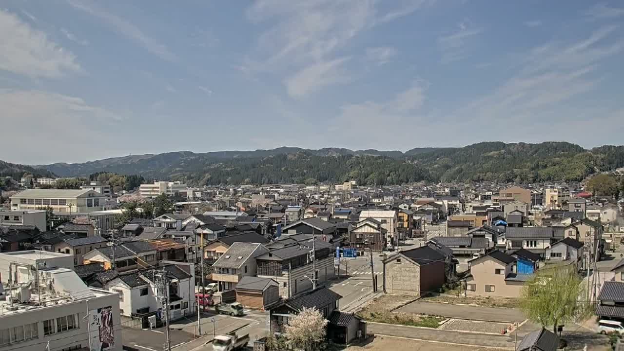 Ishikawa, Wajima City Skyline towards West ( 石川県輪島市のスカイライン ) Live Cam  - Kawaimachi, Wajima Shi, Ishikawa, Chūbu, Honshu, japan