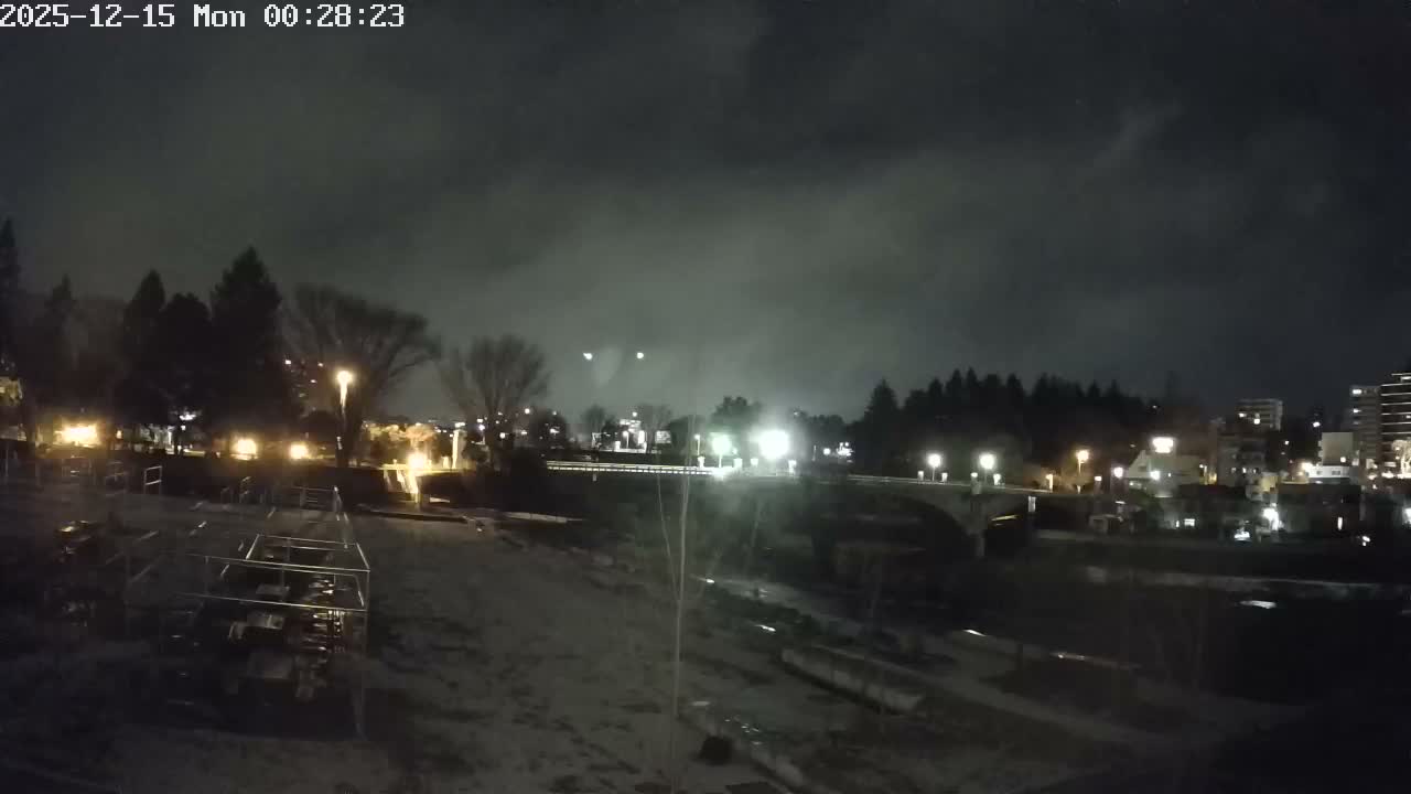 Miyagi, Sendai Ohashi Bridge & Hirose River from Mori Civic Square ( 森市民広場から望む宮城県、仙台大橋、広瀬川 ) Live Cam  - Kawauchi Oimawashi, Aoba Ward, Sendai, Miyagi, Tōhoku, Honshu, Japan