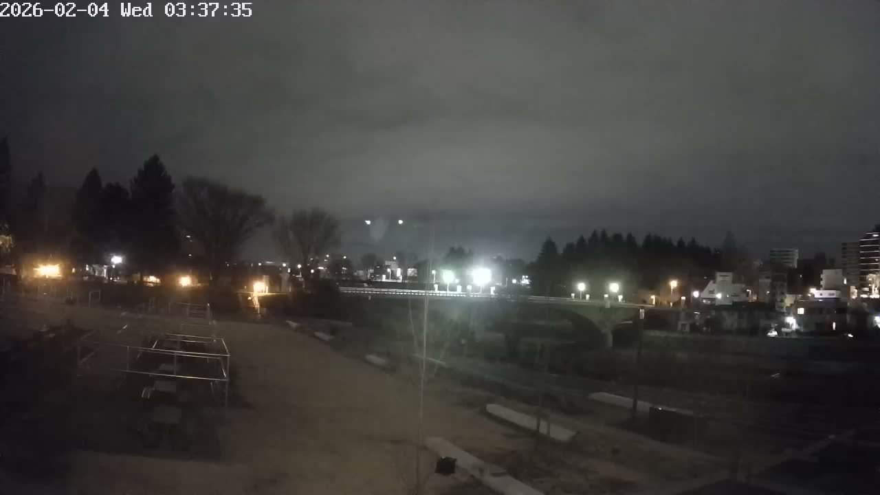 Miyagi, Sendai Ohashi Bridge & Hirose River from Mori Civic Square ( 森市民広場から望む宮城県、仙台大橋、広瀬川 ) Live Cam  - Kawauchi Oimawashi, Aoba Ward, Sendai, Miyagi, Tōhoku, Honshu, Japan