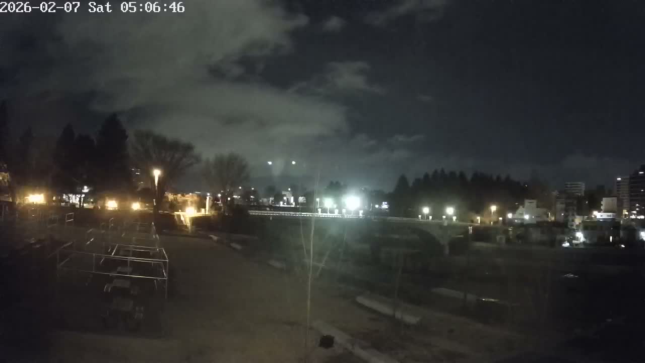 Miyagi, Sendai Ohashi Bridge & Hirose River from Mori Civic Square ( 森市民広場から望む宮城県、仙台大橋、広瀬川 ) Live Cam  - Kawauchi Oimawashi, Aoba Ward, Sendai, Miyagi, Tōhoku, Honshu, Japan