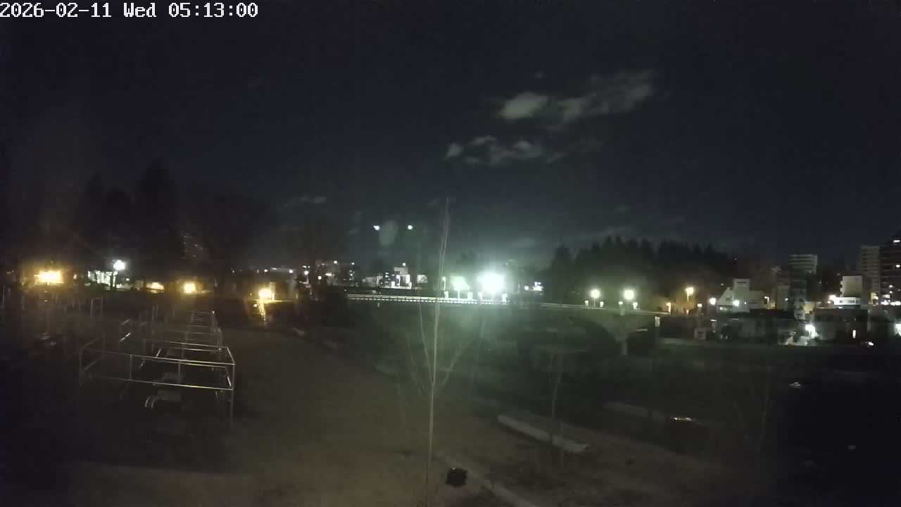 Miyagi, Sendai Ohashi Bridge & Hirose River from Mori Civic Square ( 森市民広場から望む宮城県、仙台大橋、広瀬川 ) Live Cam  - Kawauchi Oimawashi, Aoba Ward, Sendai, Miyagi, Tōhoku, Honshu, Japan