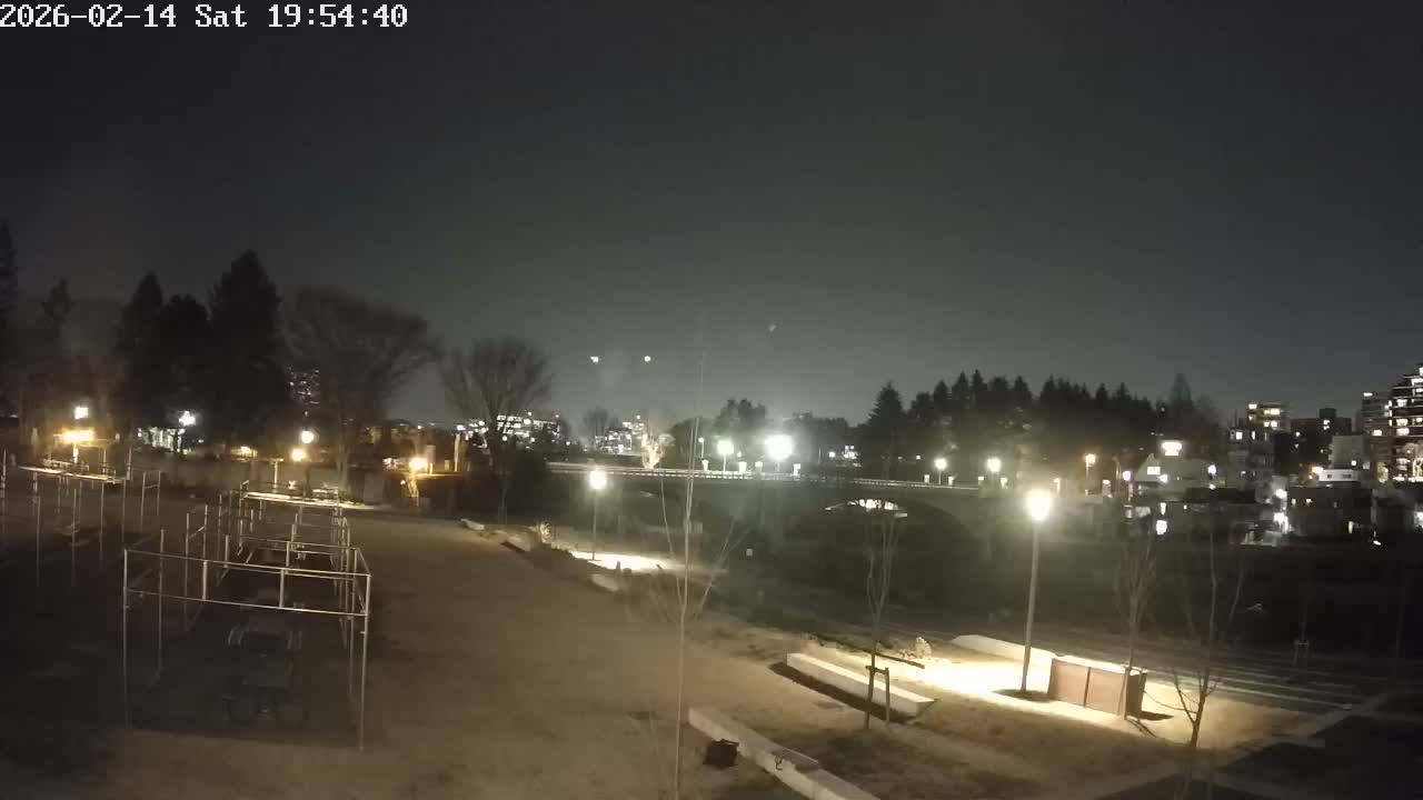 Miyagi, Sendai Ohashi Bridge & Hirose River from Mori Civic Square ( 森市民広場から望む宮城県、仙台大橋、広瀬川 ) Live Cam  - Kawauchi Oimawashi, Aoba Ward, Sendai, Miyagi, Tōhoku, Honshu, Japan