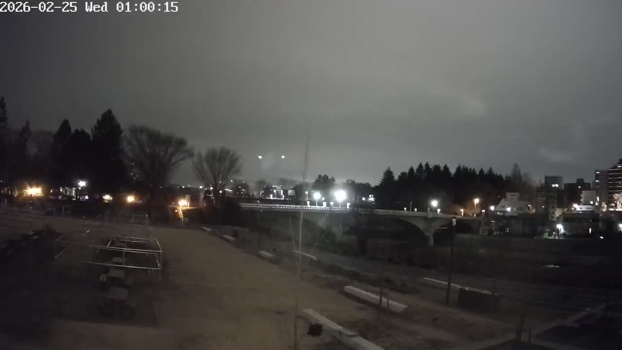 Miyagi, Sendai Ohashi Bridge & Hirose River from Mori Civic Square ( 森市民広場から望む宮城県、仙台大橋、広瀬川 ) Live Cam  - Kawauchi Oimawashi, Aoba Ward, Sendai, Miyagi, Tōhoku, Honshu, Japan