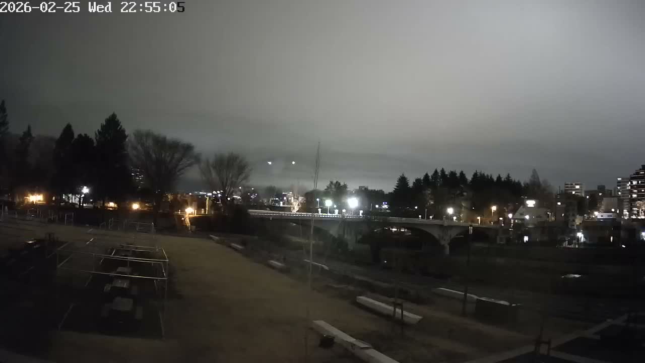 Miyagi, Sendai Ohashi Bridge & Hirose River from Mori Civic Square ( 森市民広場から望む宮城県、仙台大橋、広瀬川 ) Live Cam  - Kawauchi Oimawashi, Aoba Ward, Sendai, Miyagi, Tōhoku, Honshu, Japan