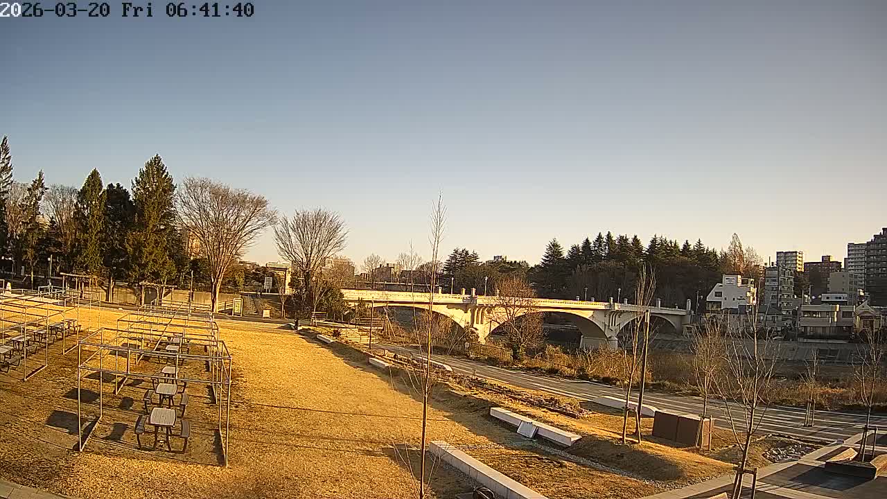 Miyagi, Sendai Ohashi Bridge & Hirose River from Mori Civic Square ( 森市民広場から望む宮城県、仙台大橋、広瀬川 ) Live Cam  - Kawauchi Oimawashi, Aoba Ward, Sendai, Miyagi, Tōhoku, Honshu, Japan