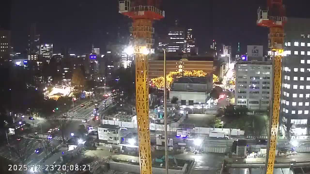 Miyagi, Sendai City Downtown ( 宮城県仙台市のスカイライン ) Live Cam - 3 Chome, Kokubuncho, Aoba Ward, Miyagi, Tōhoku, Honshu, Japan