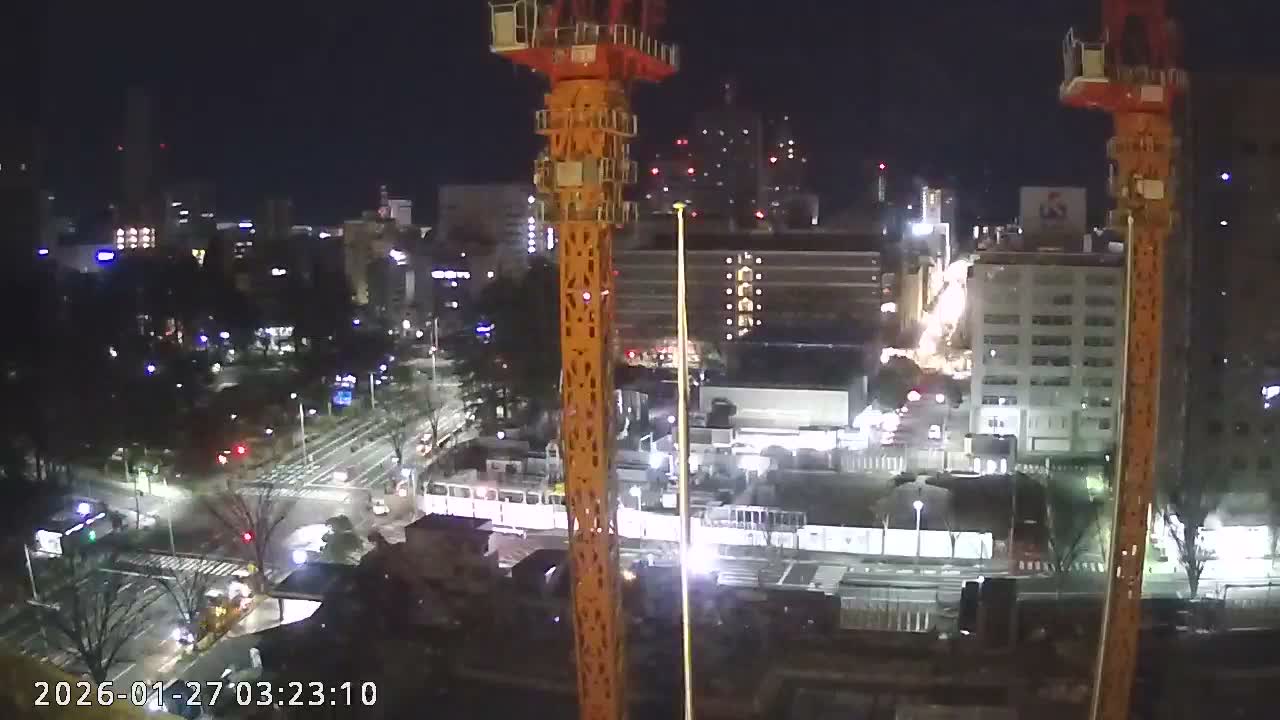 Miyagi, Sendai City Downtown ( 宮城県仙台市のスカイライン ) Live Cam - 3 Chome, Kokubuncho, Aoba Ward, Miyagi, Tōhoku, Honshu, Japan