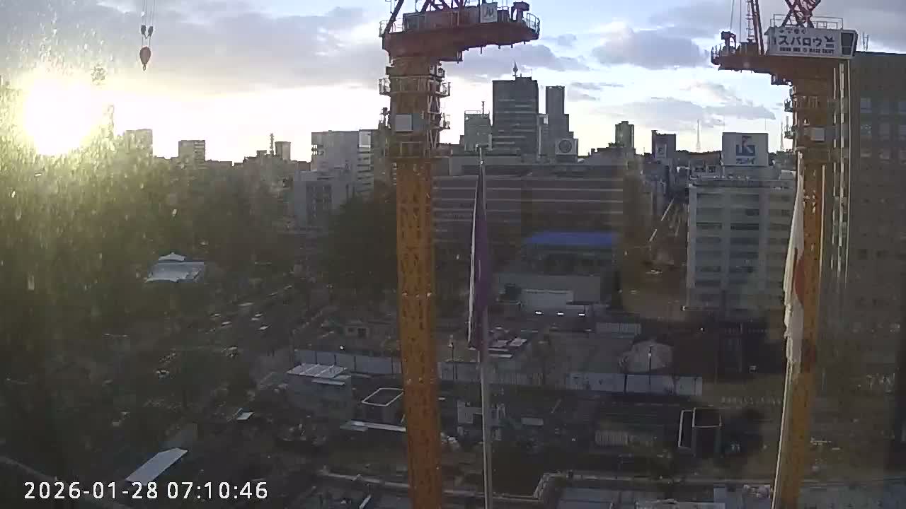 Miyagi, Sendai City Downtown ( 宮城県仙台市のスカイライン ) Live Cam - 3 Chome, Kokubuncho, Aoba Ward, Miyagi, Tōhoku, Honshu, Japan