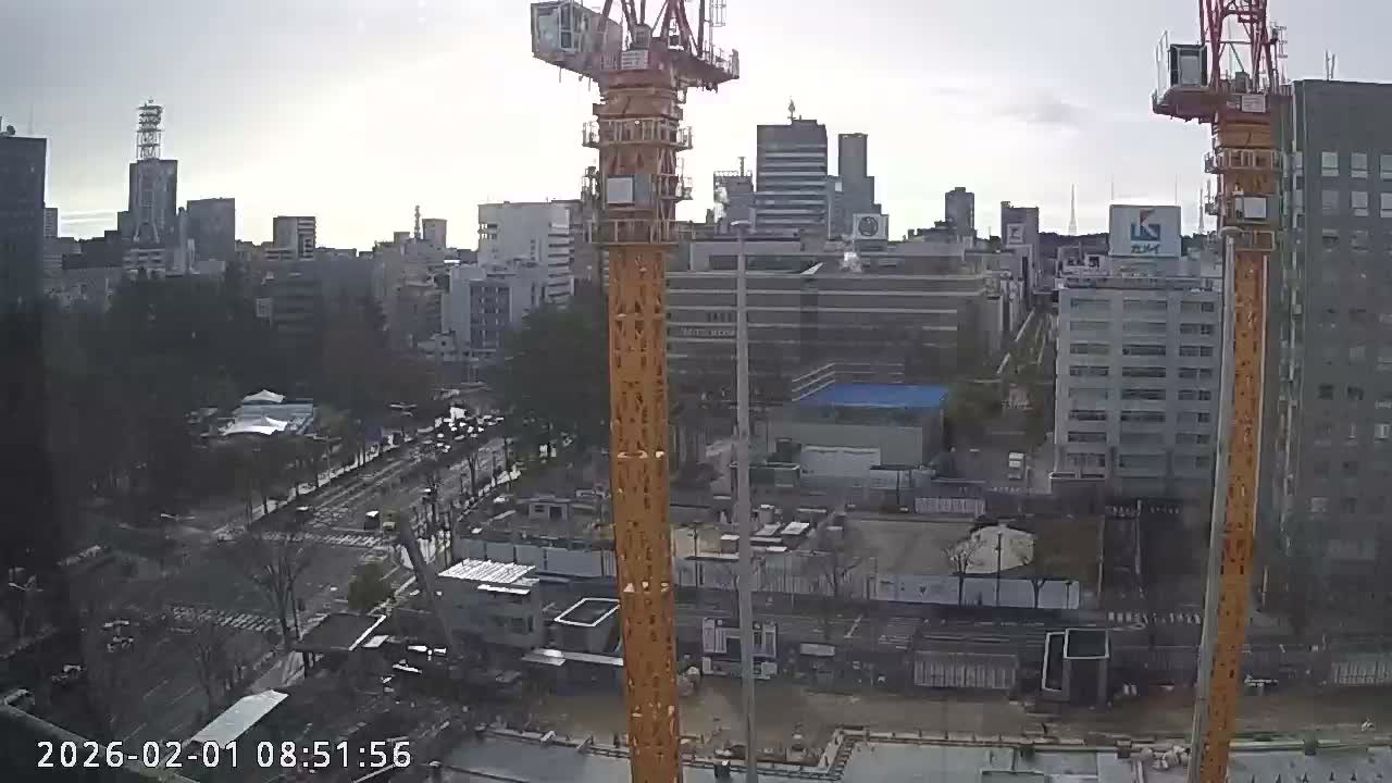 Miyagi, Sendai City Downtown ( 宮城県仙台市のスカイライン ) Live Cam - 3 Chome, Kokubuncho, Aoba Ward, Miyagi, Tōhoku, Honshu, Japan