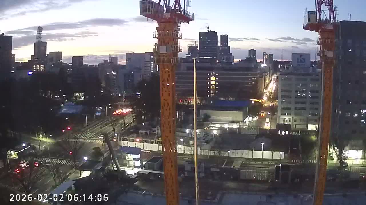 Miyagi, Sendai City Downtown ( 宮城県仙台市のスカイライン ) Live Cam - 3 Chome, Kokubuncho, Aoba Ward, Miyagi, Tōhoku, Honshu, Japan