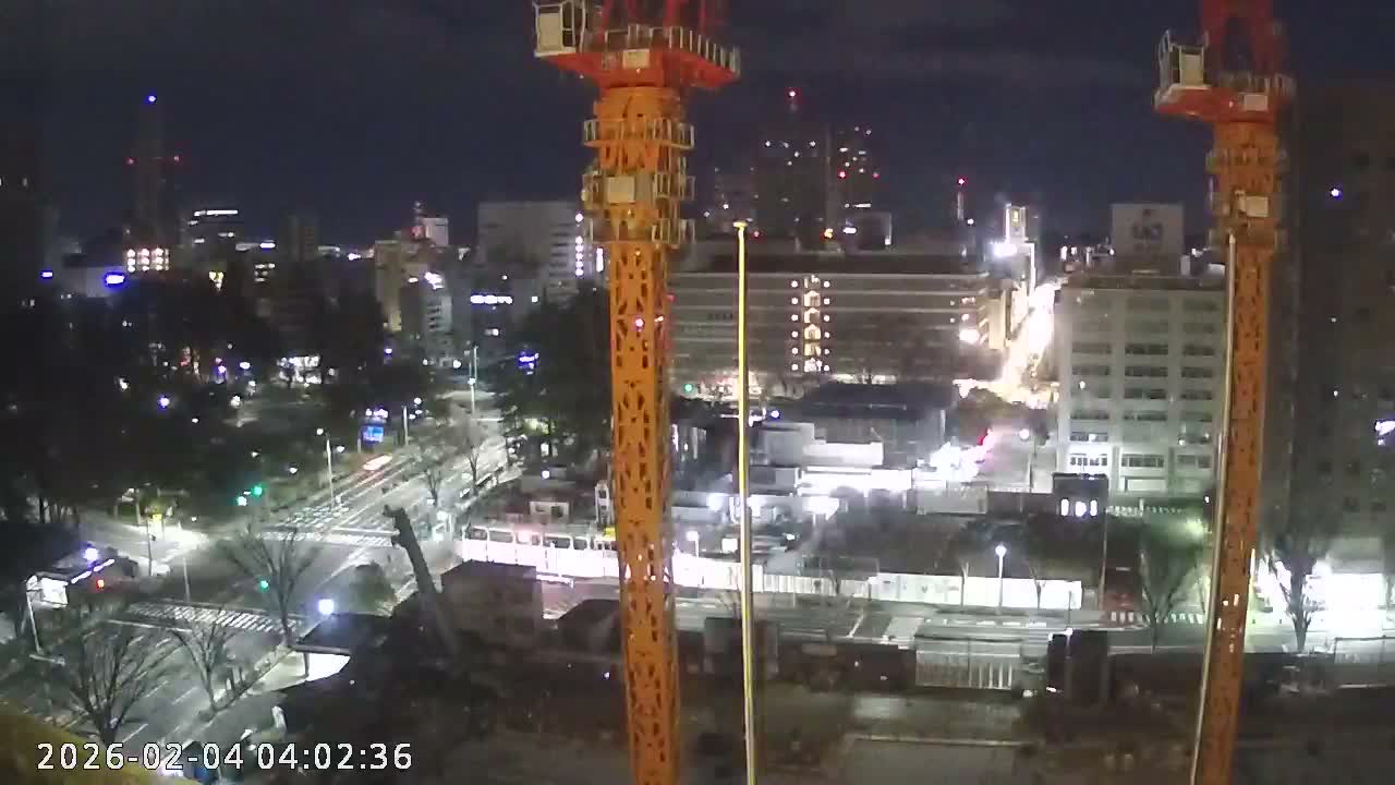 Miyagi, Sendai City Downtown ( 宮城県仙台市のスカイライン ) Live Cam - 3 Chome, Kokubuncho, Aoba Ward, Miyagi, Tōhoku, Honshu, Japan