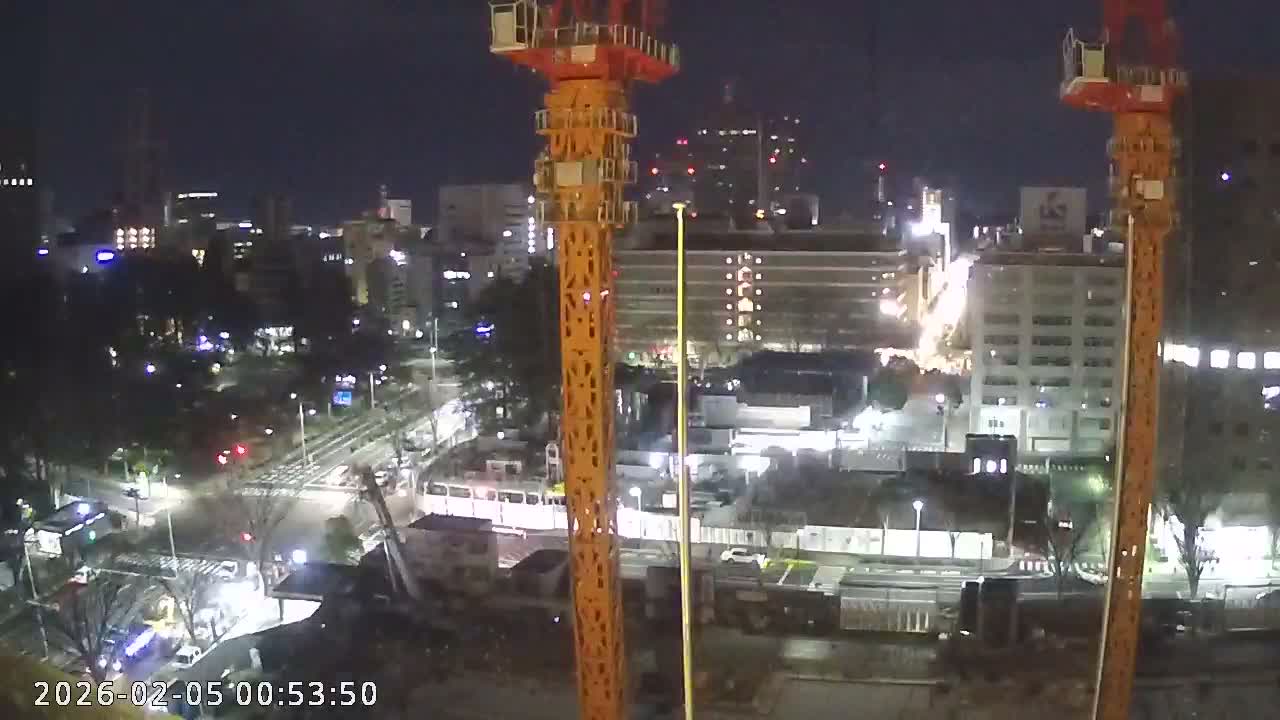 Miyagi, Sendai City Downtown ( 宮城県仙台市のスカイライン ) Live Cam - 3 Chome, Kokubuncho, Aoba Ward, Miyagi, Tōhoku, Honshu, Japan