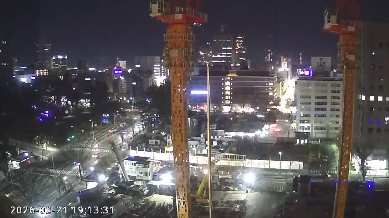 Miyagi, Sendai City Downtown ( 宮城県仙台市のスカイライン ) Live Cam - 3 Chome, Kokubuncho, Aoba Ward, Miyagi, Tōhoku, Honshu, Japan