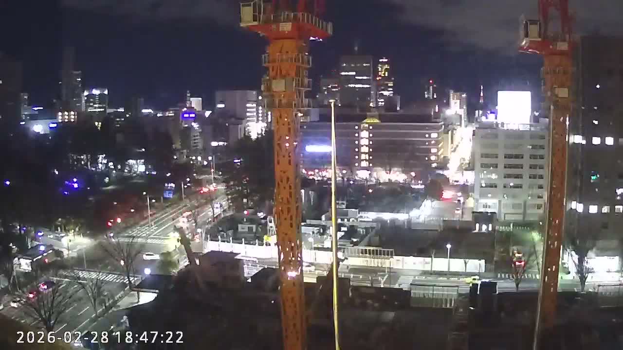 Miyagi, Sendai City Downtown ( 宮城県仙台市のスカイライン ) Live Cam - 3 Chome, Kokubuncho, Aoba Ward, Miyagi, Tōhoku, Honshu, Japan