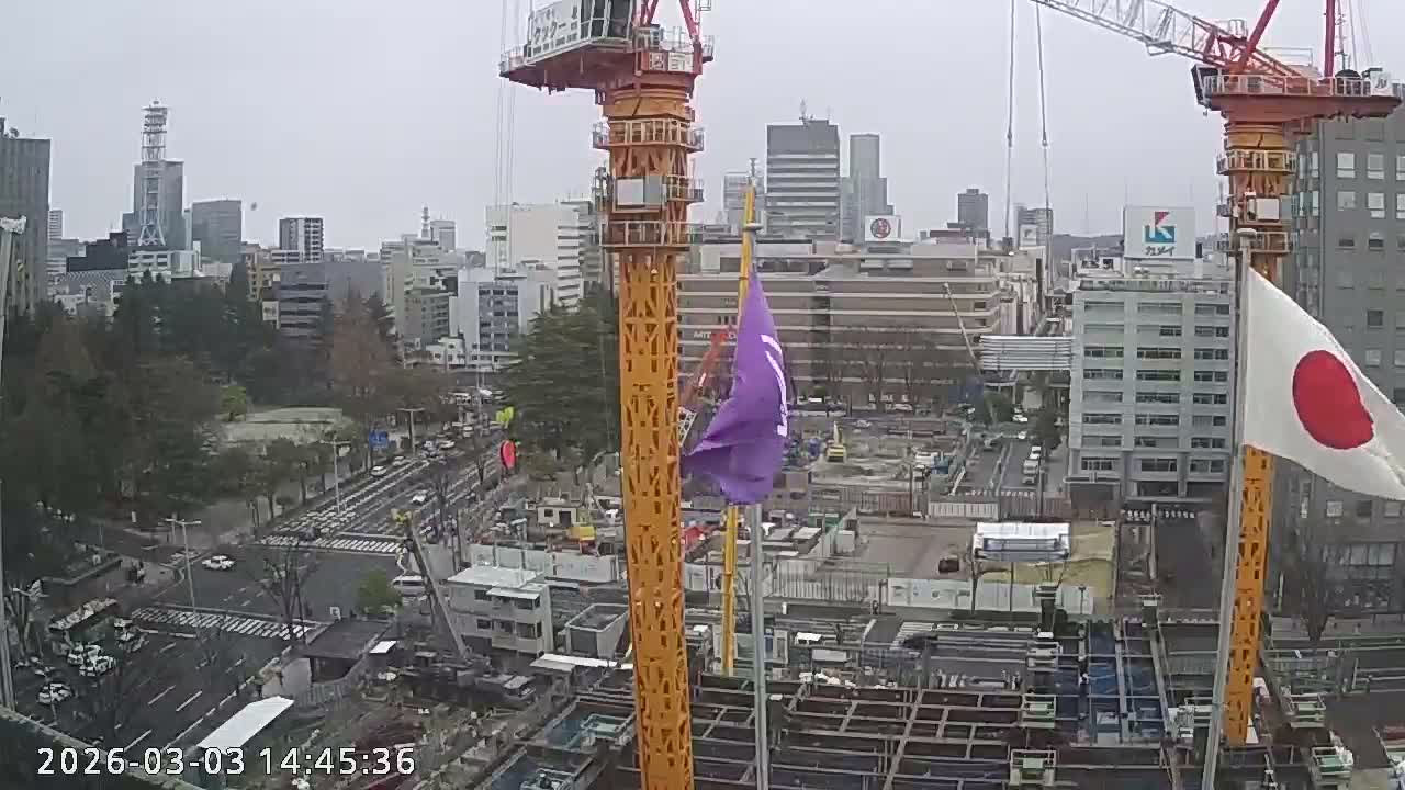 Miyagi, Sendai City Downtown ( 宮城県仙台市のスカイライン ) Live Cam - 3 Chome, Kokubuncho, Aoba Ward, Miyagi, Tōhoku, Honshu, Japan