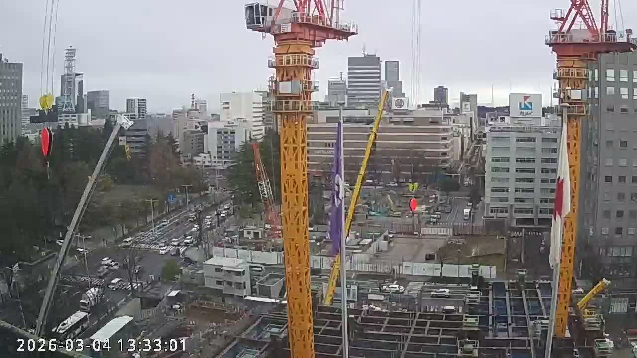 Miyagi, Sendai City Downtown ( 宮城県仙台市のスカイライン ) Live Cam - 3 Chome, Kokubuncho, Aoba Ward, Miyagi, Tōhoku, Honshu, Japan