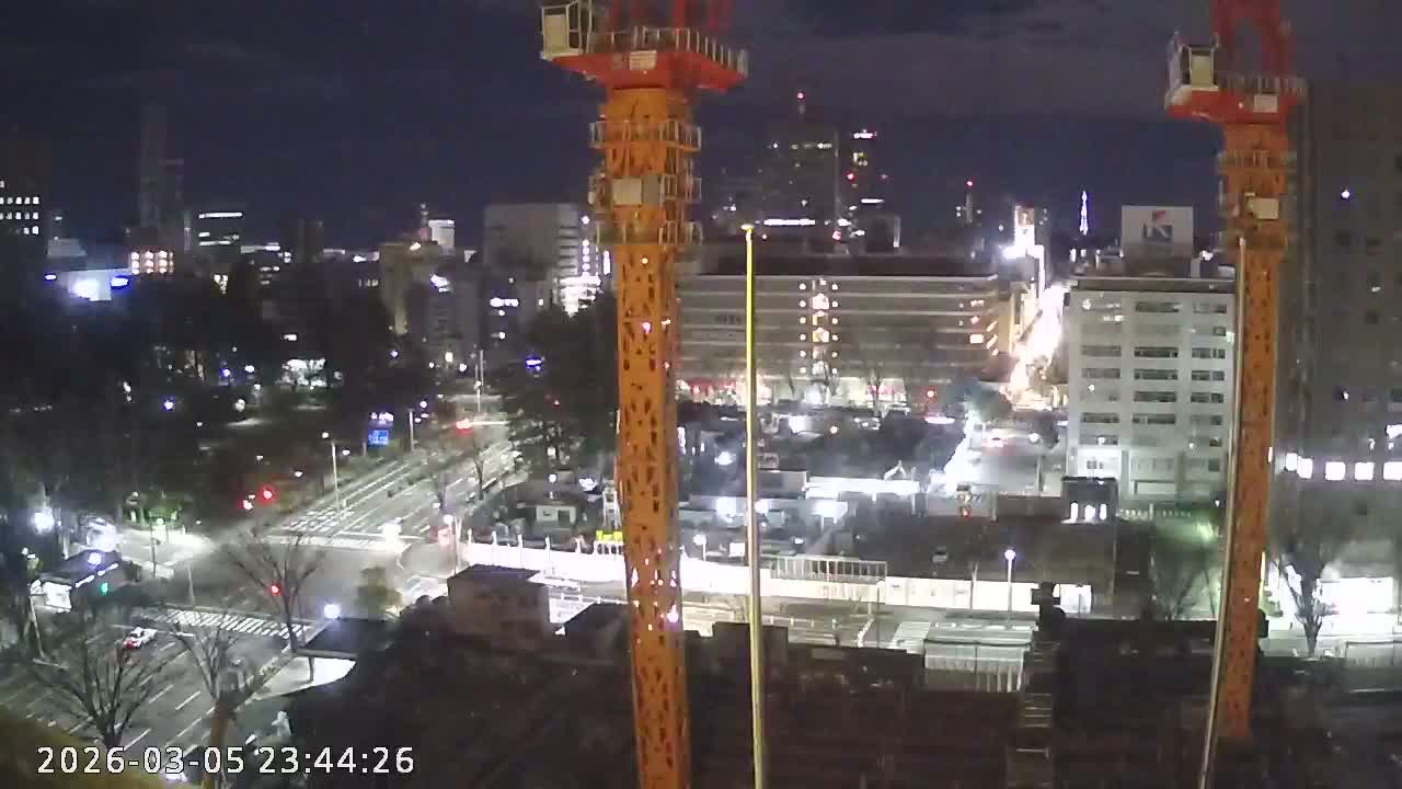 Miyagi, Sendai City Downtown ( 宮城県仙台市のスカイライン ) Live Cam - 3 Chome, Kokubuncho, Aoba Ward, Miyagi, Tōhoku, Honshu, Japan