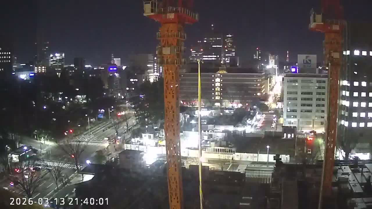 Miyagi, Sendai City Downtown ( 宮城県仙台市のスカイライン ) Live Cam - 3 Chome, Kokubuncho, Aoba Ward, Miyagi, Tōhoku, Honshu, Japan