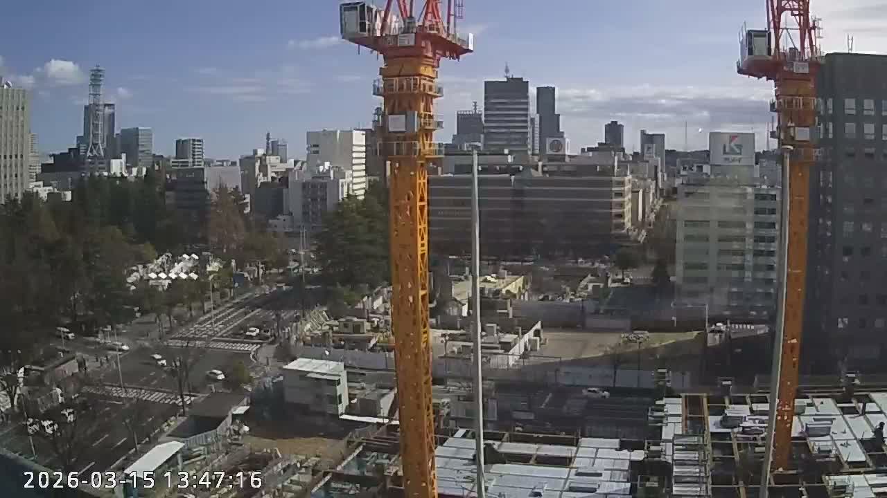 Miyagi, Sendai City Downtown ( 宮城県仙台市のスカイライン ) Live Cam - 3 Chome, Kokubuncho, Aoba Ward, Miyagi, Tōhoku, Honshu, Japan