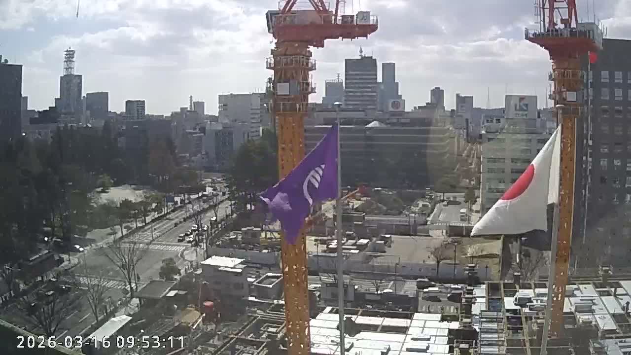 Miyagi, Sendai City Downtown ( 宮城県仙台市のスカイライン ) Live Cam - 3 Chome, Kokubuncho, Aoba Ward, Miyagi, Tōhoku, Honshu, Japan