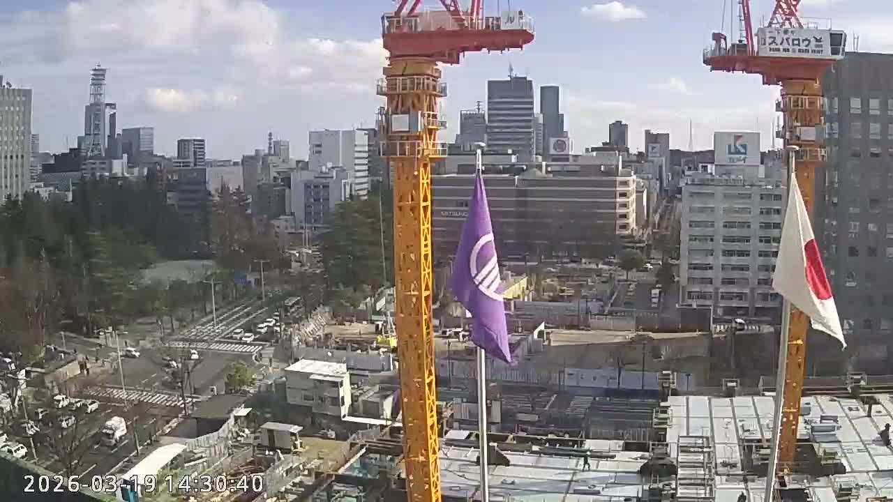 Miyagi, Sendai City Downtown ( 宮城県仙台市のスカイライン ) Live Cam - 3 Chome, Kokubuncho, Aoba Ward, Miyagi, Tōhoku, Honshu, Japan