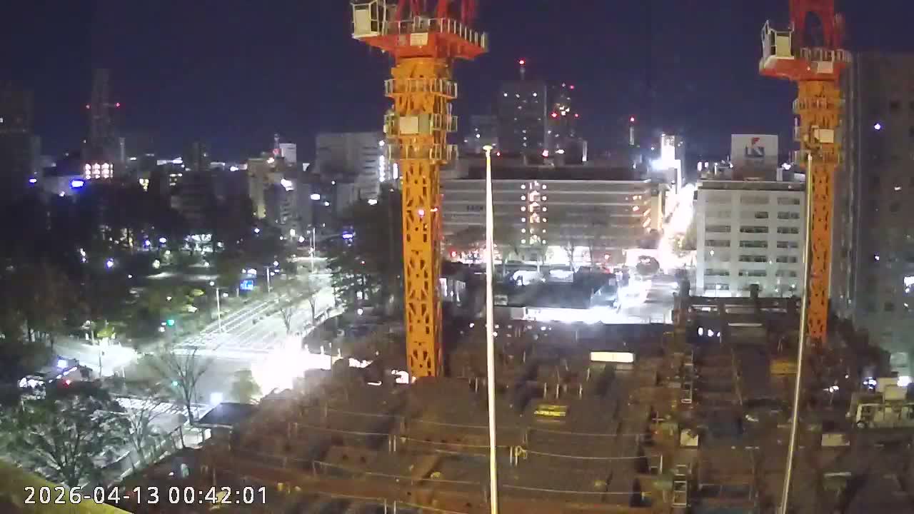 Miyagi, Sendai City Downtown ( 宮城県仙台市のスカイライン ) Live Cam - 3 Chome, Kokubuncho, Aoba Ward, Miyagi, Tōhoku, Honshu, Japan