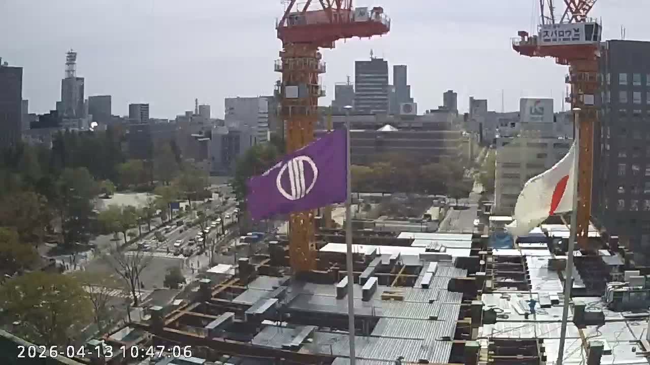 Miyagi, Sendai City Downtown ( 宮城県仙台市のスカイライン ) Live Cam - 3 Chome, Kokubuncho, Aoba Ward, Miyagi, Tōhoku, Honshu, Japan
