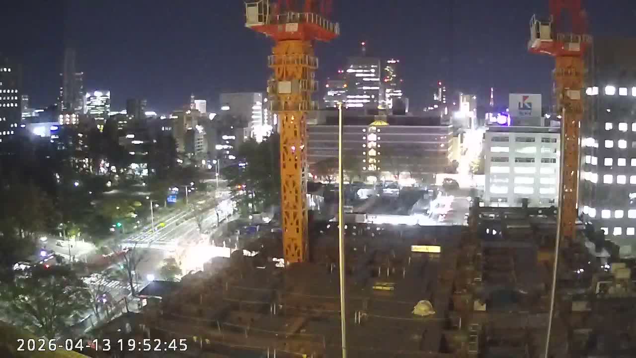 Miyagi, Sendai City Downtown ( 宮城県仙台市のスカイライン ) Live Cam - 3 Chome, Kokubuncho, Aoba Ward, Miyagi, Tōhoku, Honshu, Japan