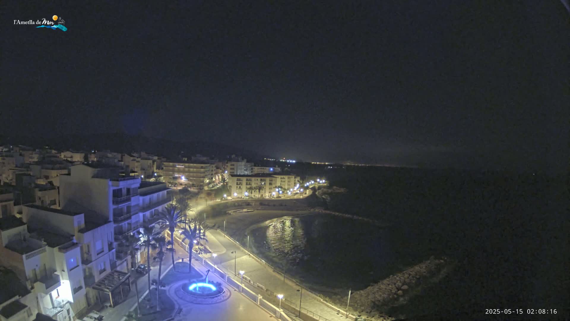 Ametlla de Mar City, Platja de l'Alguer (Alghero Beach) Live Cam - Tarragona, Catalonia, Spain
