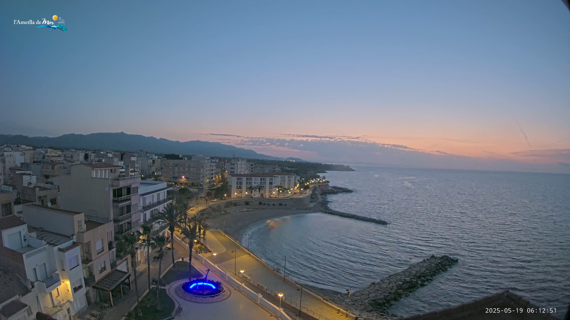 Ametlla de Mar City, Platja de l'Alguer (Alghero Beach) Live Cam - Tarragona, Catalonia, Spain
