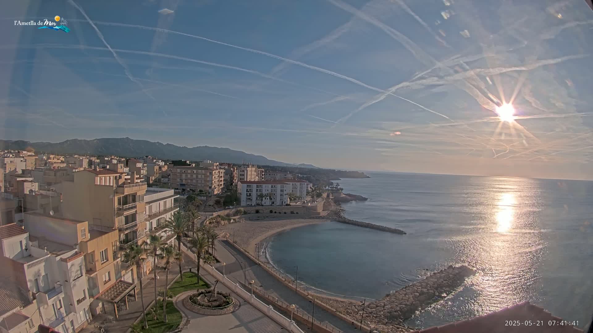 Ametlla de Mar City, Platja de l'Alguer (Alghero Beach) Live Cam - Tarragona, Catalonia, Spain