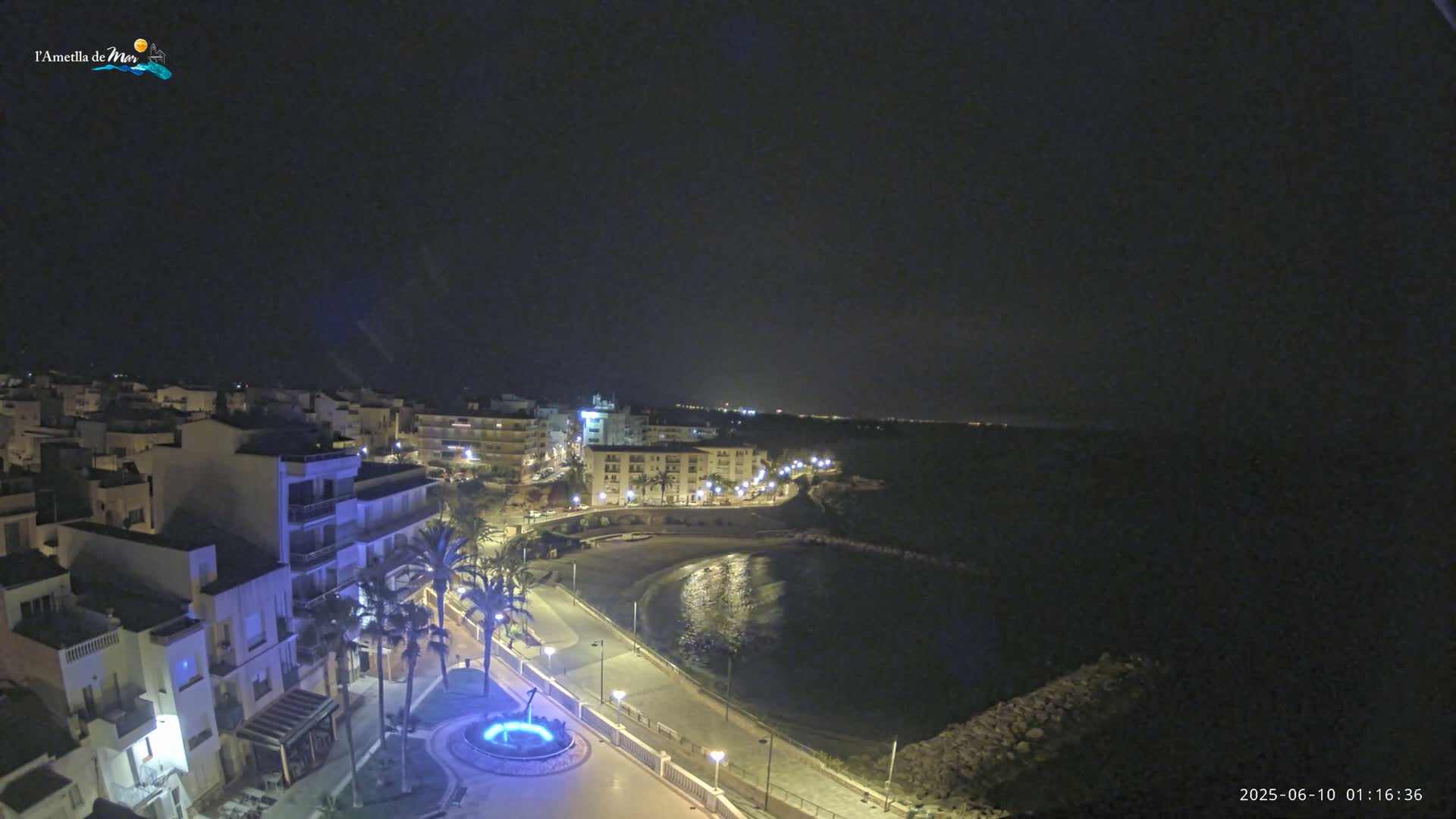 Ametlla de Mar City, Platja de l'Alguer (Alghero Beach) Live Cam - Tarragona, Catalonia, Spain
