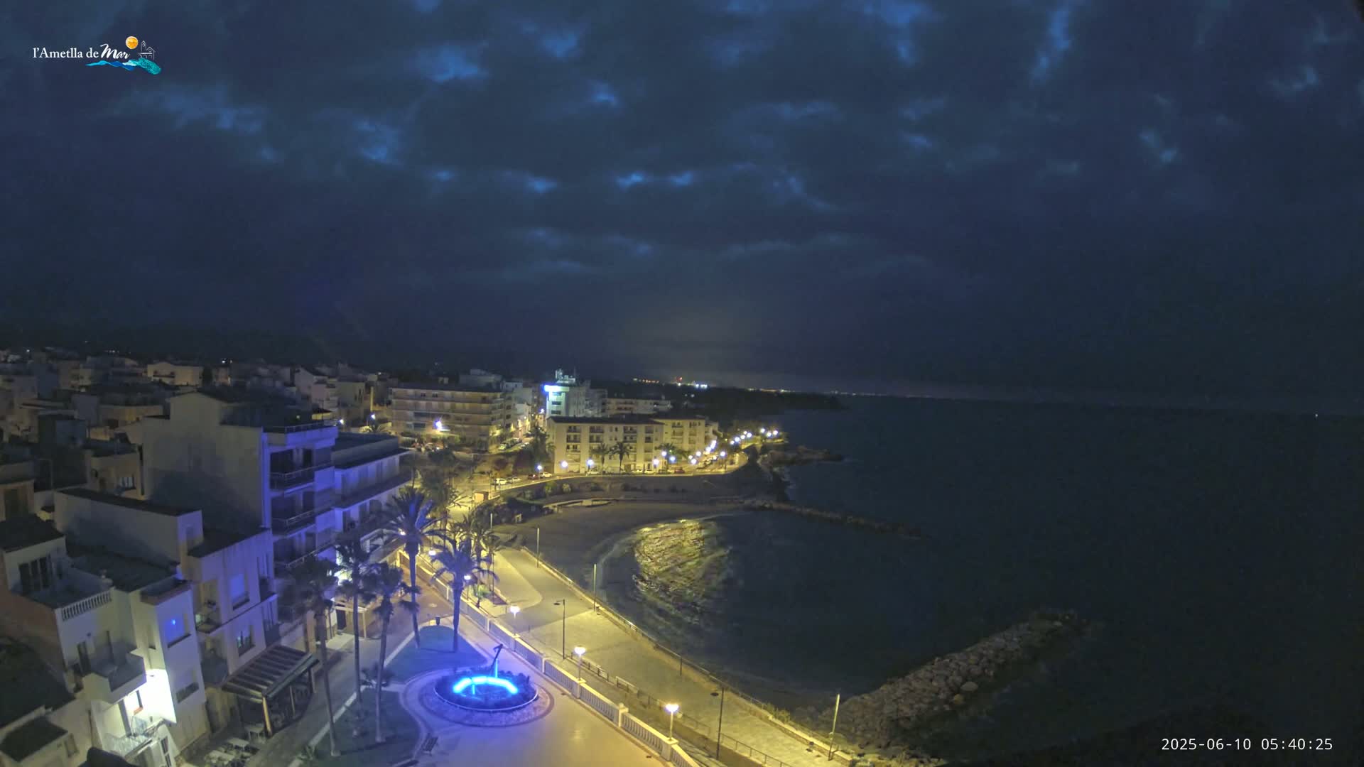 Ametlla de Mar City, Platja de l'Alguer (Alghero Beach) Live Cam - Tarragona, Catalonia, Spain
